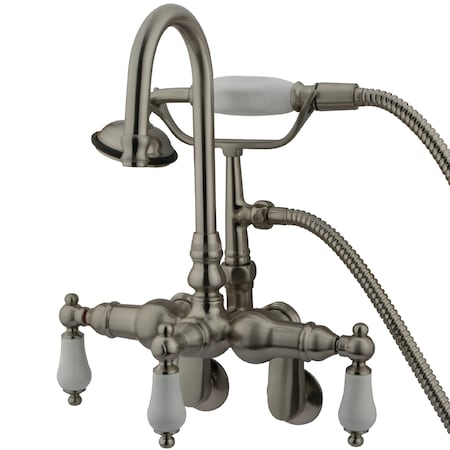 Wall-Mount Clawfoot Tub Faucet, Standard, 3-3/8