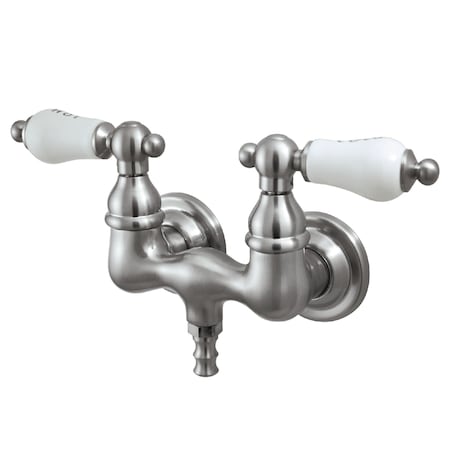 Wall-Mount Clawfoot Tub Faucet, Brushed Nickel, Tub Wall Mount MPN:CC33T8