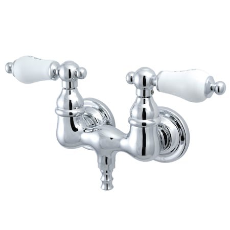 Wall-Mount Clawfoot Tub Faucet, Polished Chrome, Tub Wall Mount MPN:CC34T1