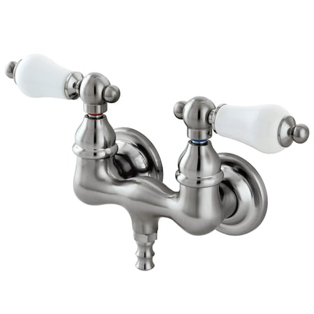 Wall-Mount Clawfoot Tub Faucet, Brushed Nickel, Tub Wall Mount MPN:CC35T8