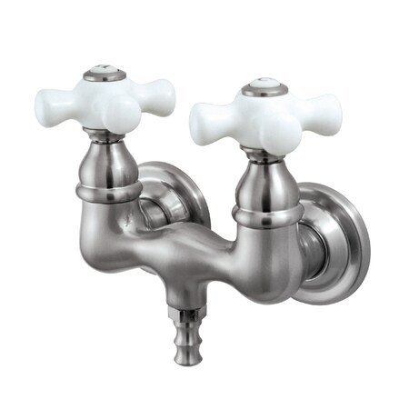 Wall-Mount Clawfoot Tub Faucet, Brushed Nickel, Tub Wall Mount MPN:CC39T8