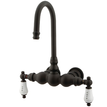 Wall-Mount Clawfoot Tub Faucet, Oil Rubbed Bronze, Tub Wall Mount MPN:CC3T5