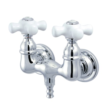 Wall-Mount Clawfoot Tub Faucet, Polished Chrome, Tub Wall Mount MPN:CC40T1