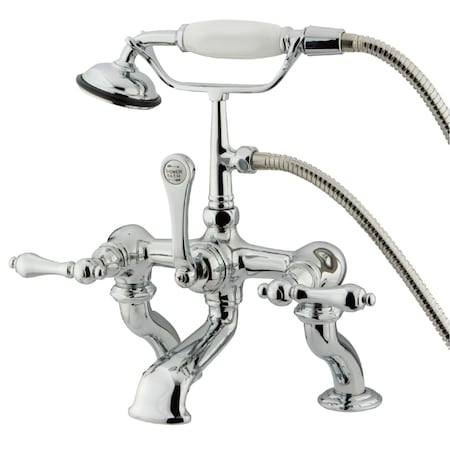 Deck-Mount Clawfoot Tub Faucet, Polished Chrome, Deck Mount MPN:CC410T1