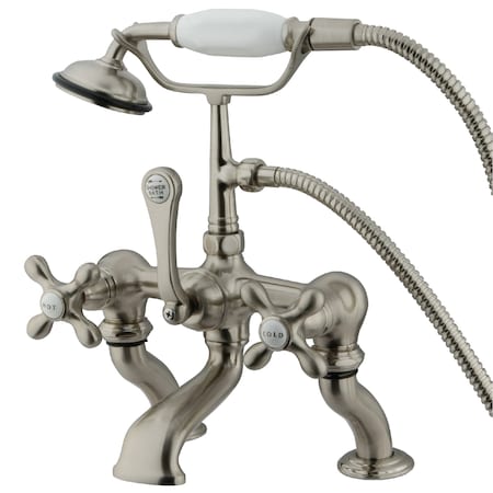 Deck-Mount Clawfoot Tub Faucet, Brushed Nickel, Deck Mount MPN:CC415T8