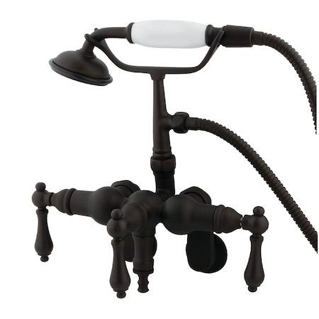 Wall-Mount Clawfoot Tub Faucet, Standard, 3-3/8