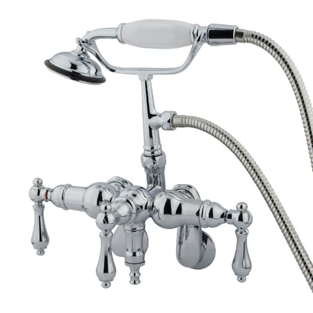 Wall-Mount Clawfoot Tub Faucet, Standard, 3-3/8