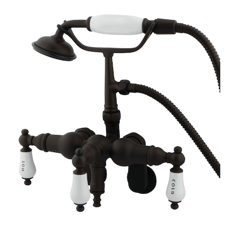 Wall-Mount Clawfoot Tub Faucet, Standard, 3-3/8