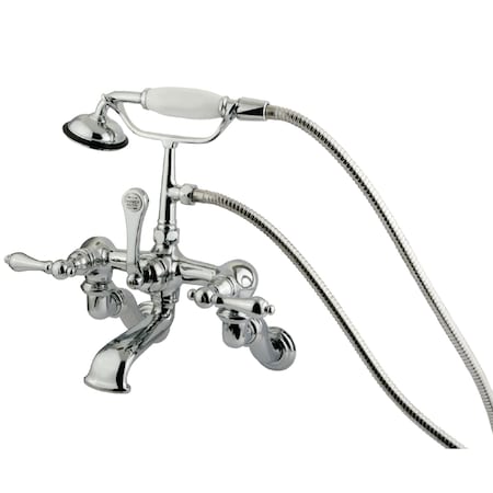 Wall-Mount Clawfoot Tub Faucet, Polished Chrome, Tub Wall Mount MPN:CC458T1