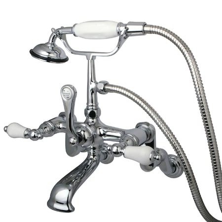 Wall-Mount Clawfoot Tub Faucet, Polished Chrome, Tub Wall Mount MPN:CC460T1
