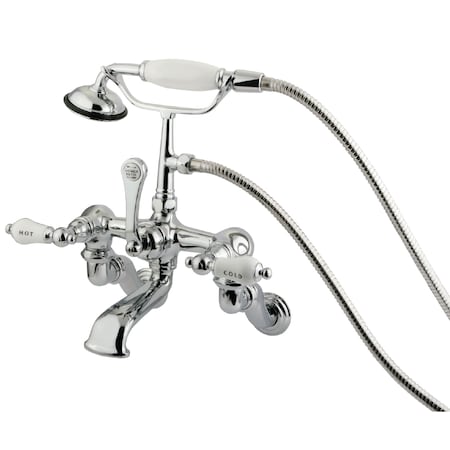 Wall-Mount Clawfoot Tub Faucet, Polished Chrome, Tub Wall Mount MPN:CC462T1