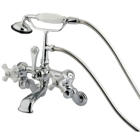 Wall-Mount Clawfoot Tub Faucet, Polished Chrome, Tub Wall Mount MPN:CC466T1