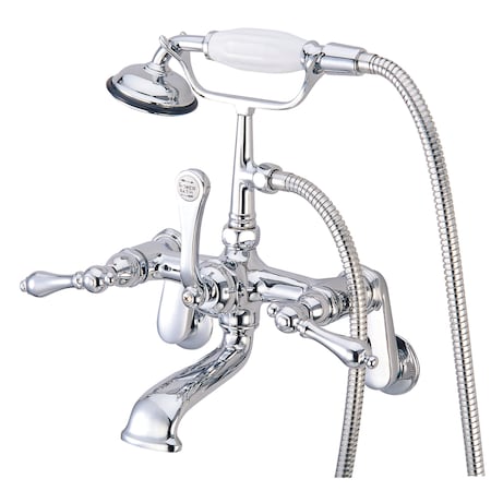 Wall-Mount Clawfoot Tub Faucet, Polished Chrome, Tub Wall Mount MPN:CC52T1