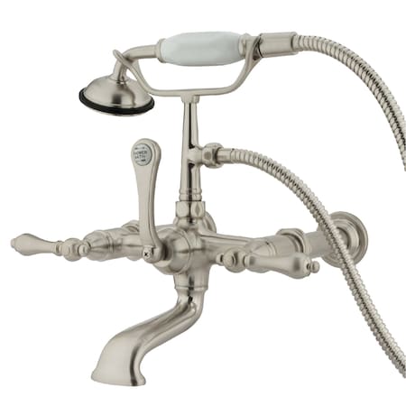 Wall-Mount Clawfoot Tub Faucet, Brushed Nickel, Tub Wall Mount MPN:CC541T8