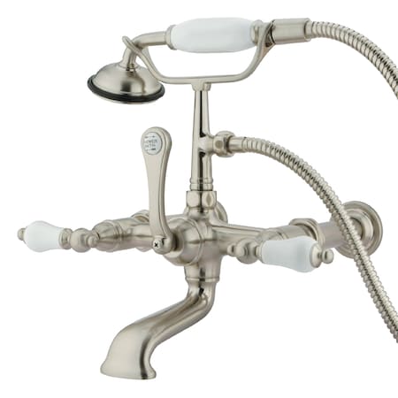 Wall-Mount Clawfoot Tub Faucet, Brushed Nickel, Tub Wall Mount MPN:CC543T8