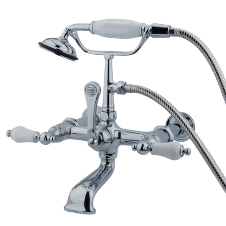 Wall-Mount Clawfoot Tub Faucet, Polished Chrome, Tub Wall Mount MPN:CC544T1
