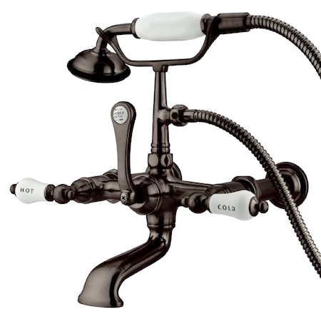Wall-Mount Clawfoot Tub Faucet, Oil Rubbed Bronze, Tub Wall Mount MPN:CC545T5