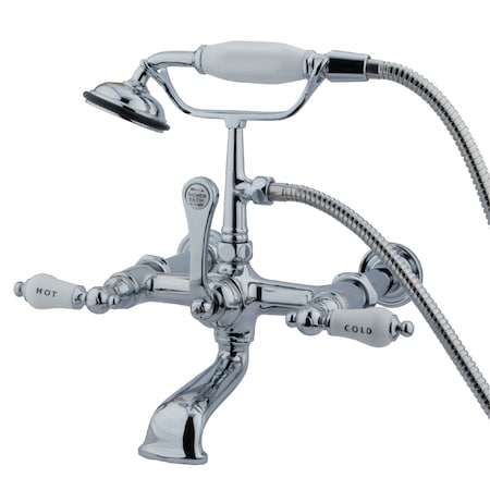 Wall-Mount Clawfoot Tub Faucet, Polished Chrome, Tub Wall Mount MPN:CC546T1