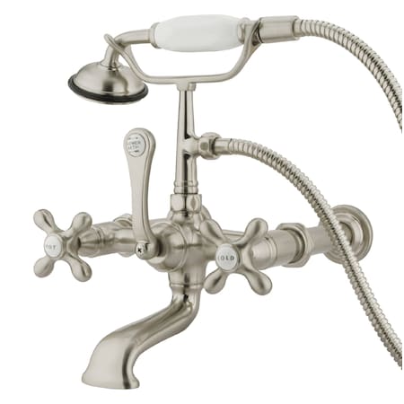 Wall-Mount Clawfoot Tub Faucet, Brushed Nickel, Tub Wall Mount MPN:CC547T8