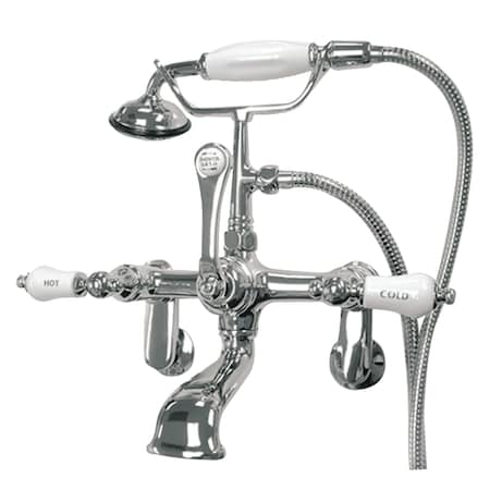 Wall-Mount Clawfoot Tub Faucet, Polished Chrome, Tub Wall Mount MPN:CC54T1