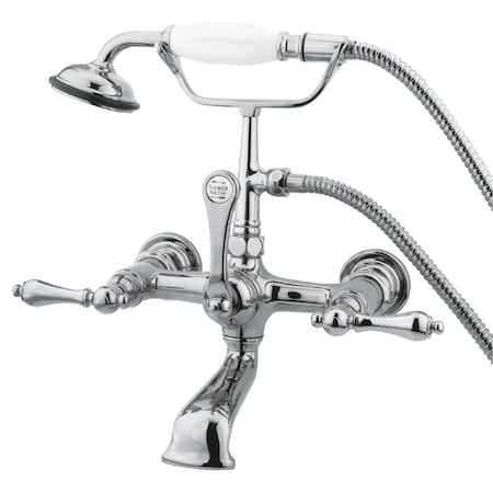 Wall-Mount Clawfoot Tub Faucet, Polished Chrome, Tub Wall Mount MPN:CC552T1