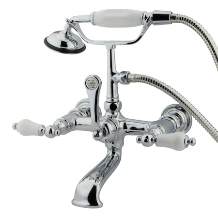 Wall-Mount Clawfoot Tub Faucet, Polished Chrome, Tub Wall Mount MPN:CC554T1