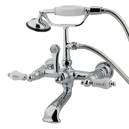 Wall-Mount Clawfoot Tub Faucet, Polished Chrome, Tub Wall Mount MPN:CC556T1