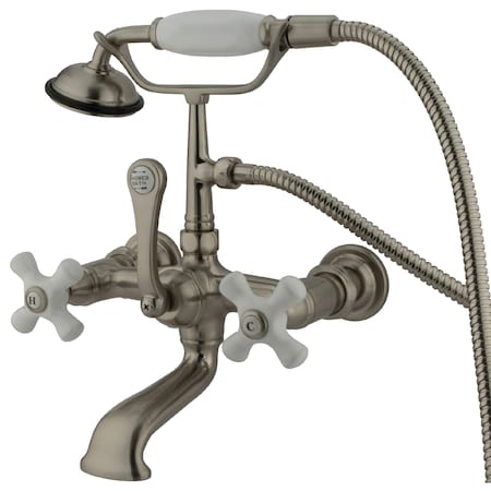 Wall-Mount Clawfoot Tub Faucet, Brushed Nickel, Tub Wall Mount MPN:CC559T8