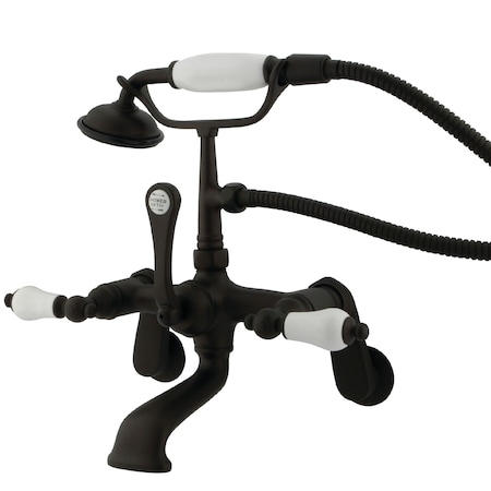 Wall-Mount Clawfoot Tub Faucet, Standard, 3-3/8