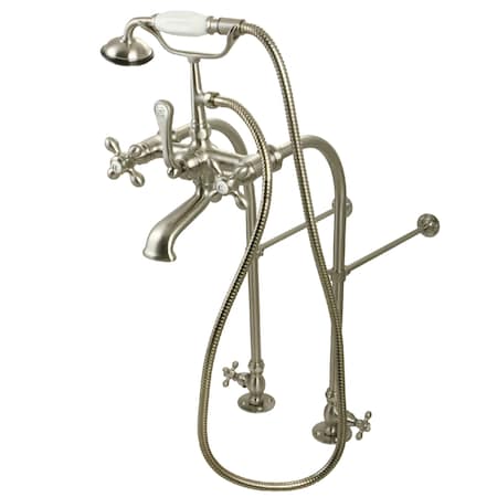 Clawfoot Tub Faucet Packages, Brushed Nickel, Freestanding MPN:CC57T458MX
