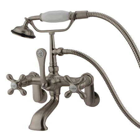Wall-Mount Clawfoot Tub Faucet, Brushed Nickel, Tub Wall Mount MPN:CC57T8
