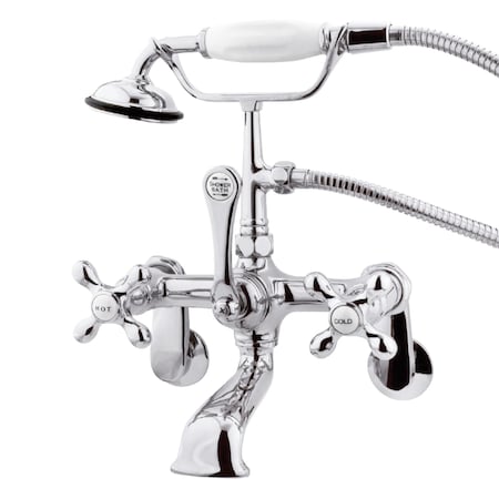 Wall-Mount Clawfoot Tub Faucet, Polished Chrome, Tub Wall Mount MPN:CC58T1