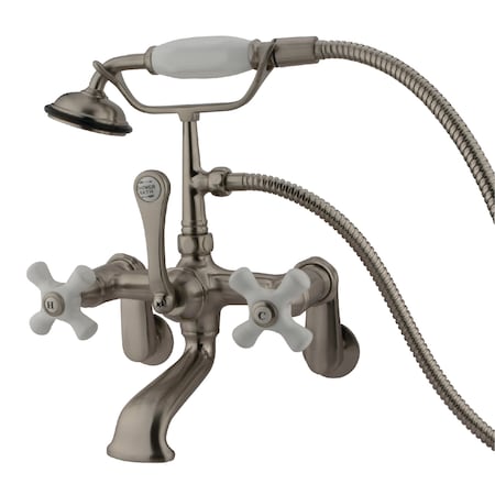 Wall-Mount Clawfoot Tub Faucet, Brushed Nickel, Tub Wall Mount MPN:CC59T8