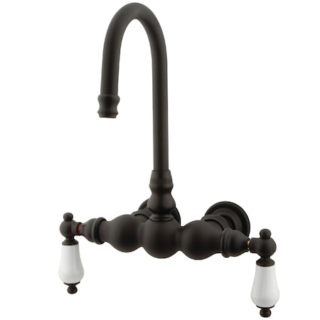 Wall-Mount Clawfoot Tub Faucet, Oil Rubbed Bronze, Tub Wall Mount MPN:CC5T5