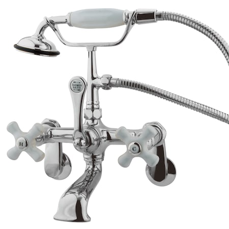 Wall-Mount Clawfoot Tub Faucet, Polished Chrome, Tub Wall Mount MPN:CC60T1