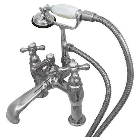 Deck-Mount Clawfoot Tub Faucet, Polished Chrome, Deck Mount MPN:CC610T1