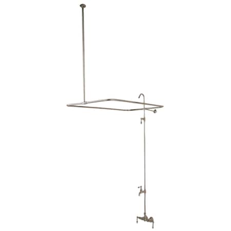 Wall-Mount Clawfoot Tub Faucet, Brushed Nickel, Tub Wall Mount MPN:CC61T8