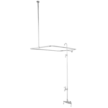 Wall-Mount Clawfoot Tub Faucet, Polished Chrome, Tub Wall Mount MPN:CC62T1