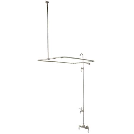 Wall-Mount Clawfoot Tub Faucet, Brushed Nickel, Tub Wall Mount MPN:CC63T8