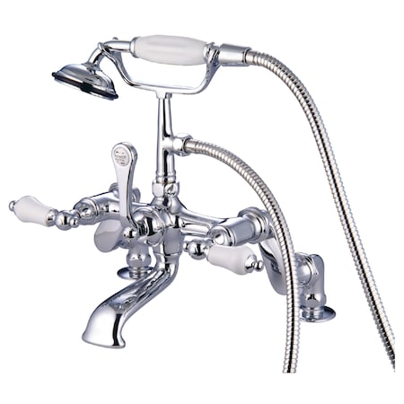 Deck-Mount Clawfoot Tub Faucet, Standard, 3