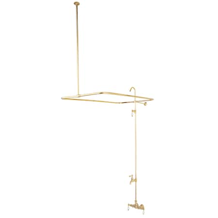 Wall-Mount Clawfoot Tub Faucet, Standard, 3-3/8