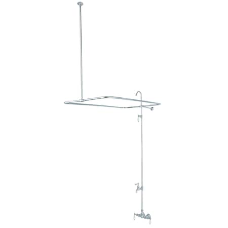 Wall-Mount Clawfoot Tub Faucet, Standard, 3-3/8