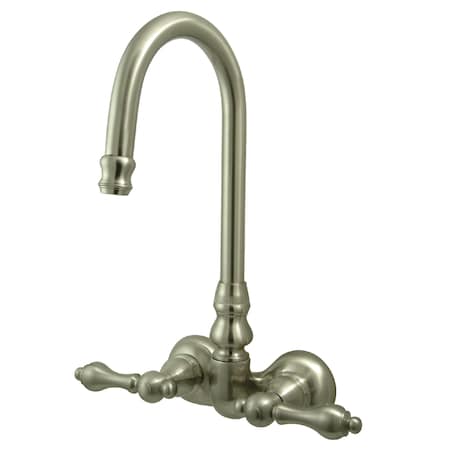 Wall-Mount Clawfoot Tub Faucet, Brushed Nickel, Tub Wall Mount MPN:CC71T8