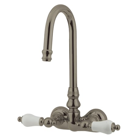 Wall-Mount Clawfoot Tub Faucet, Brushed Nickel, Tub Wall Mount MPN:CC75T8