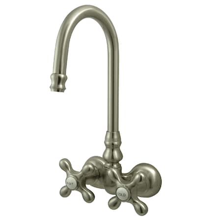Wall-Mount Clawfoot Tub Faucet, Brushed Nickel, Tub Wall Mount MPN:CC77T8