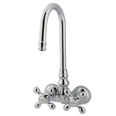 Wall-Mount Clawfoot Tub Faucet, Polished Chrome, Tub Wall Mount MPN:CC78T1