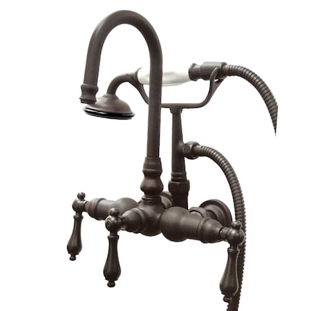 Wall-Mount Clawfoot Tub Faucet, Oil Rubbed Bronze, Tub Wall Mount MPN:CC7T5