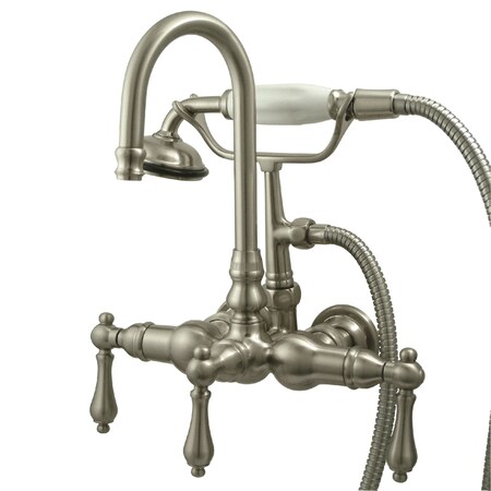 Wall-Mount Clawfoot Tub Faucet, Brushed Nickel, Tub Wall Mount MPN:CC7T8