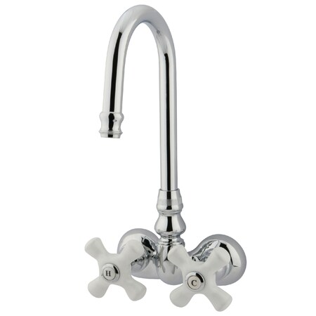 Wall-Mount Clawfoot Tub Faucet, Polished Chrome, Tub Wall Mount MPN:CC80T1