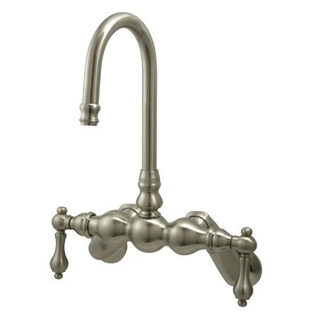 Wall-Mount Clawfoot Tub Faucet, Brushed Nickel, Tub Wall Mount MPN:CC81T8